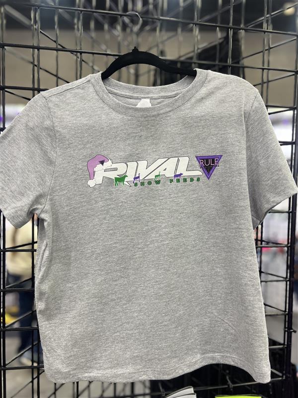 Rival Christmas Tee Heather Grey