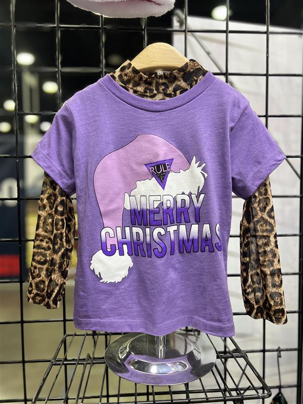 Toddler crew neck Merry Christmas tee