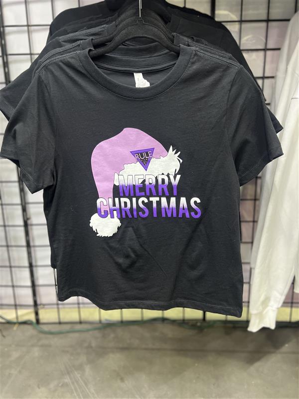 Women's Crop Fit Merry Christmas Tee