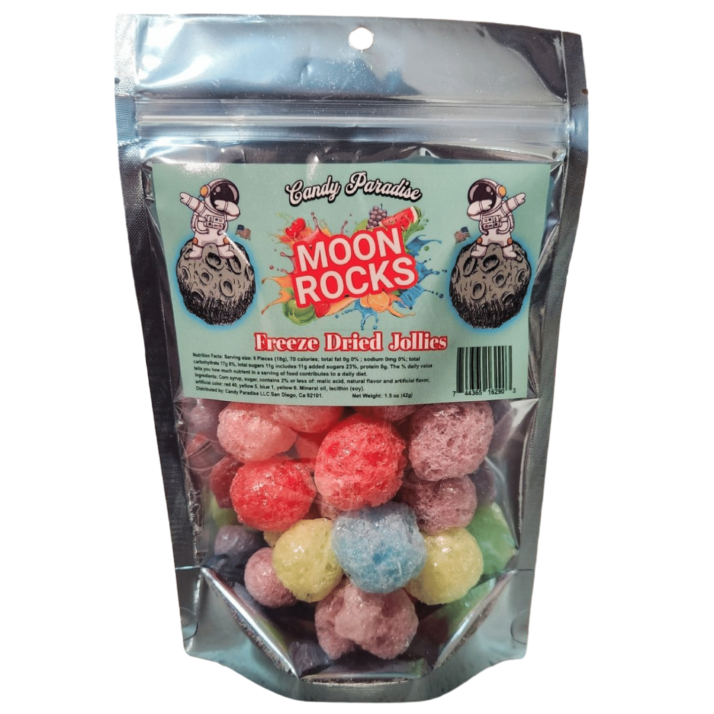 Candy Paradise Moon Rockis Freeze Dried Jollies 1.8 oz