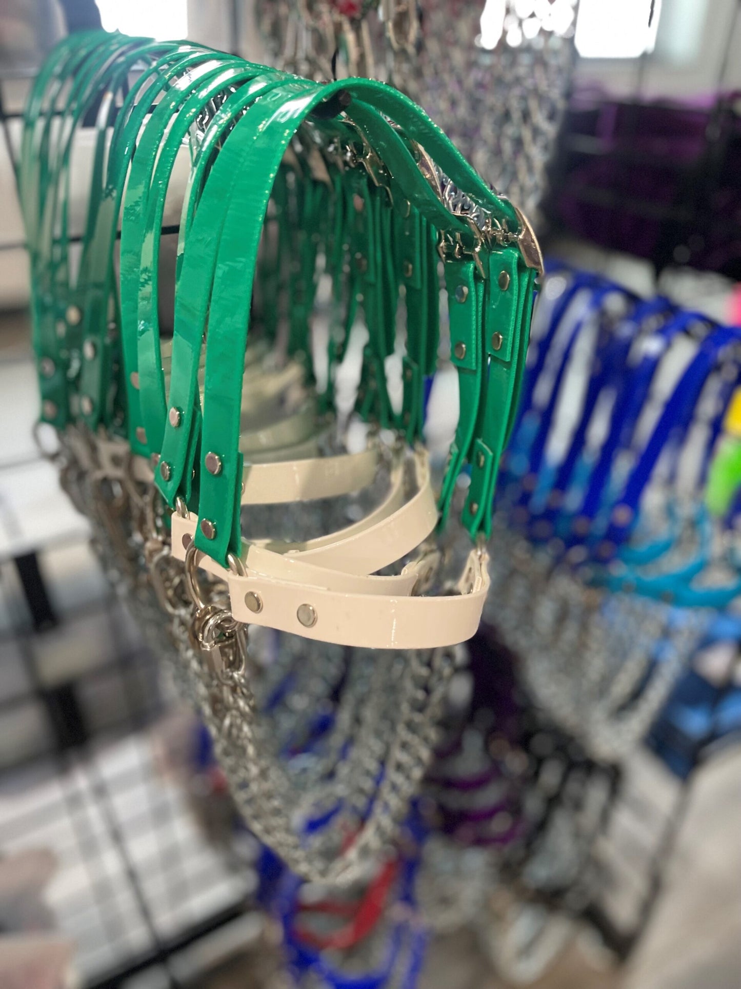 green white halter