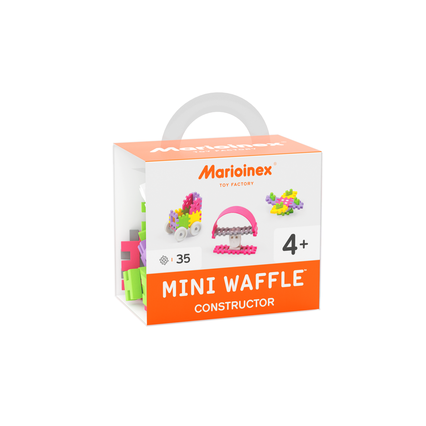 Marioinex Mini Waffle Constructor Assorted- 35 PCS