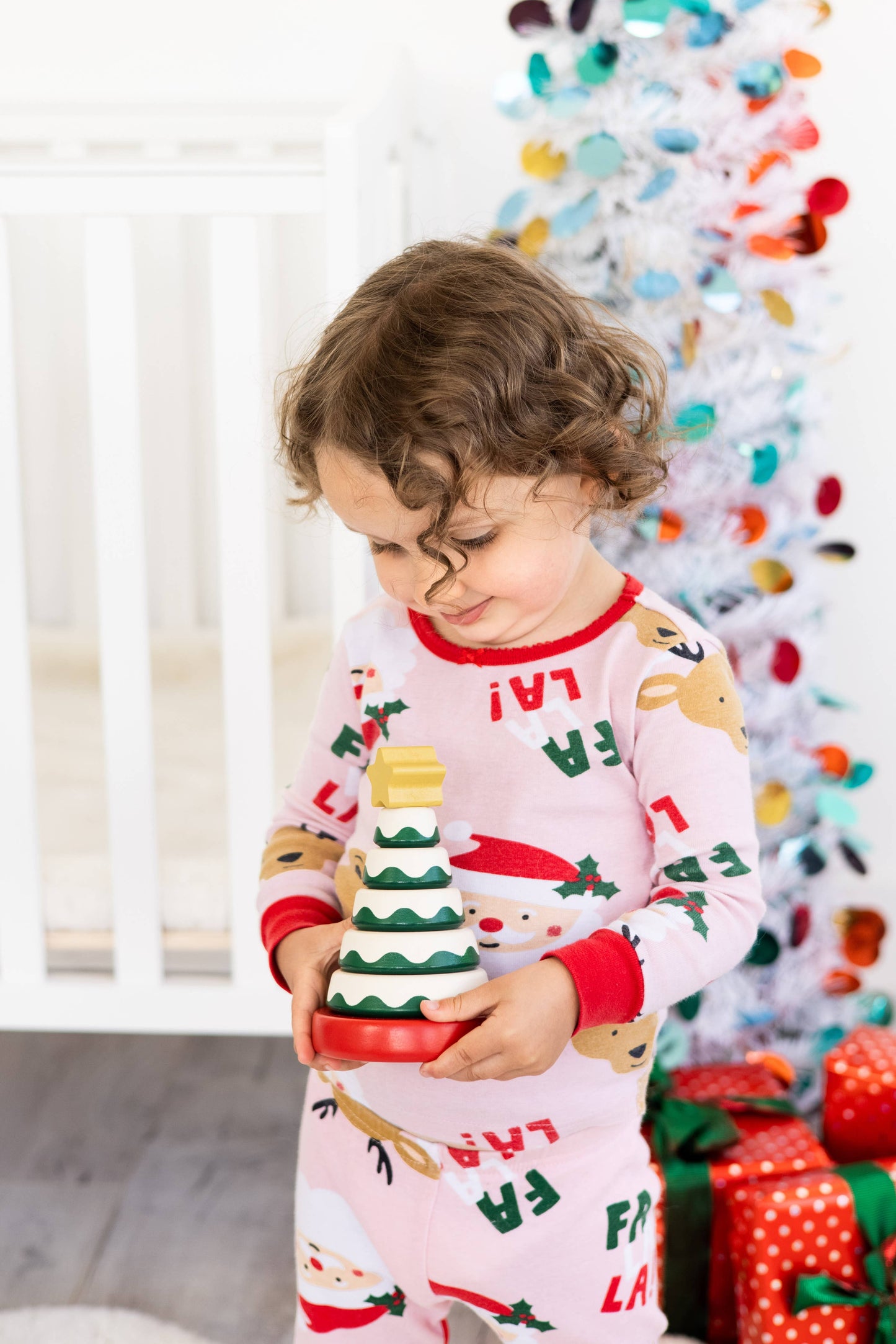 Christmas Tree Stacking Toy, Baby Toddlers Montessori Gift