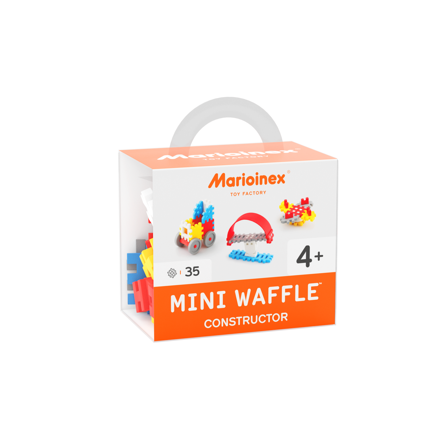 Marioinex Mini Waffle Constructor Assorted- 35 PCS