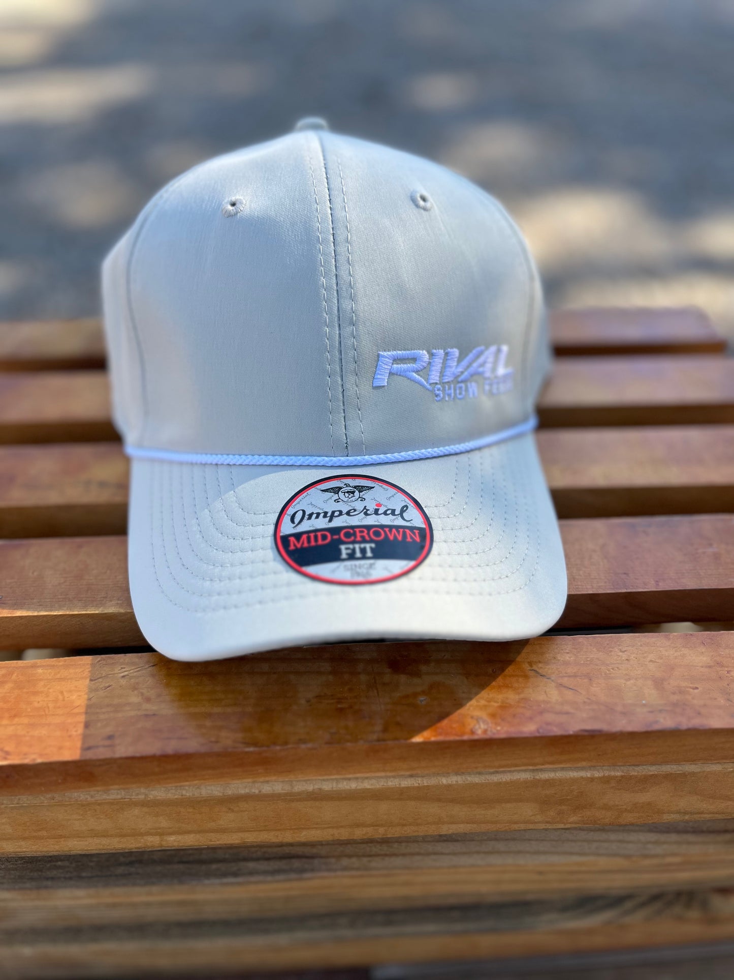 Rival Hat Cream with White Stitching