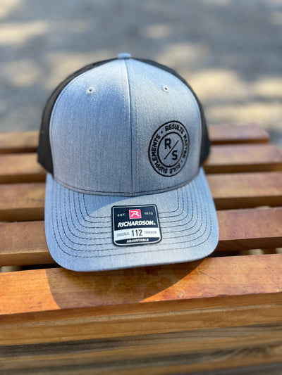 Rule Supplements Hat Grey with Black Writing and Mesh back