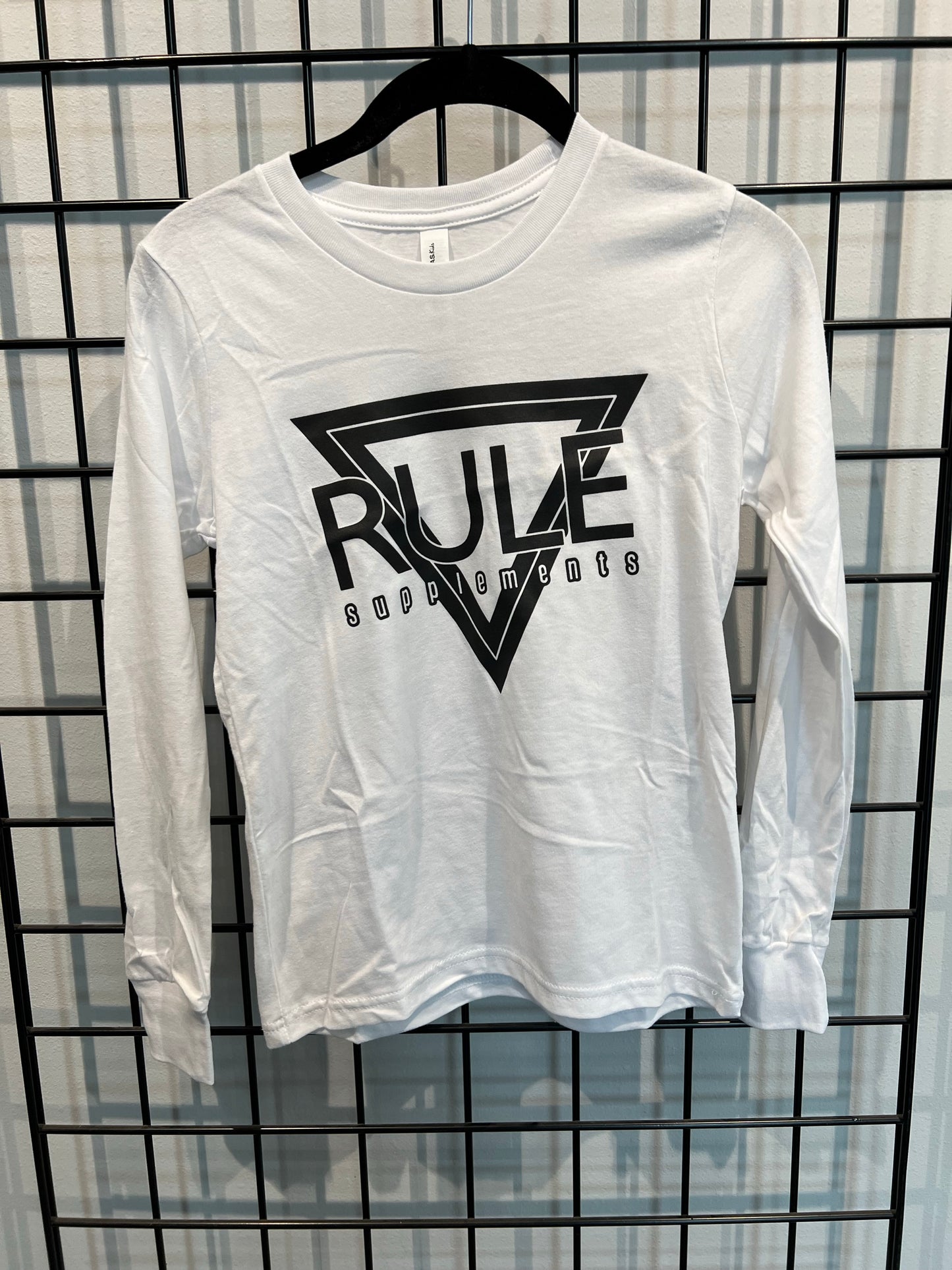 YOUTH- White Long Sleeve Tee