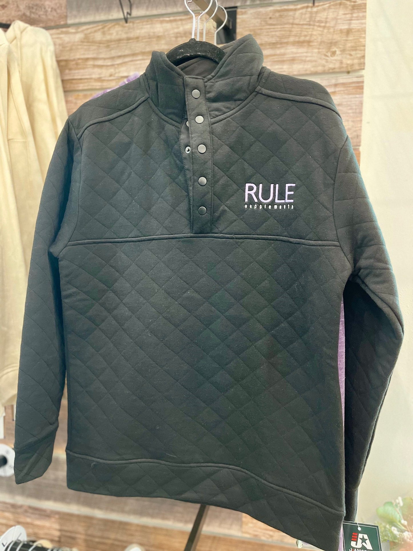 Quilted Snap Pullover