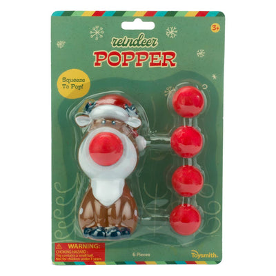 Reindeer Ball Popper, holiday, stocking stuffer